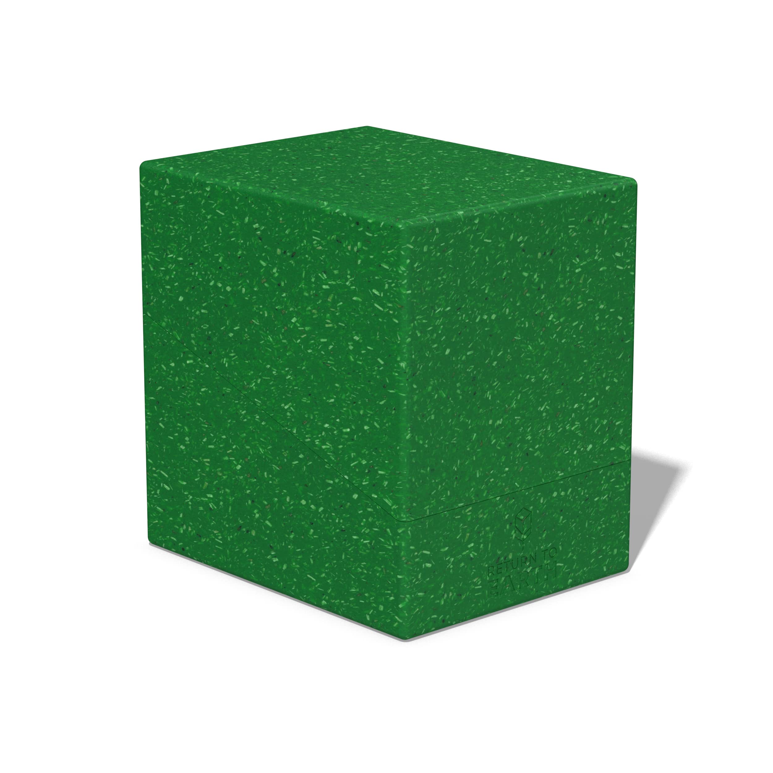Ultimate Guard RTE Boulder 133+, Deck Case for 133 Double-Sleeved TCG Cards, Green, 87% Renewable, Made in Germany, Secure & Durable Storage