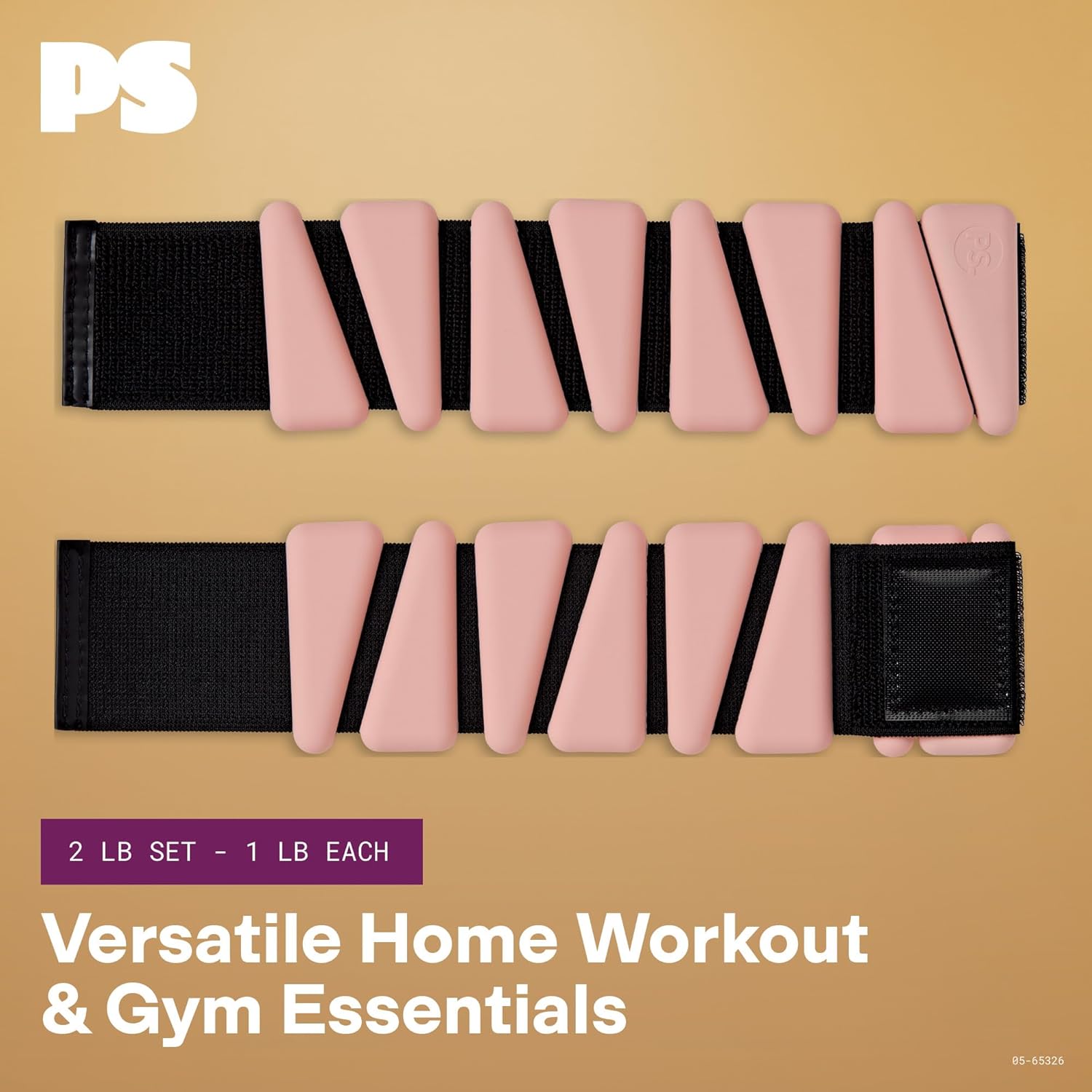 POPSUGAR Wrist and Ankle Weights, 2 x 1 lb (Coral) Wearable Weights