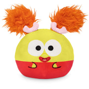 TeeTurtle Reversible Jim Henson's Fraggle Rock Plushie Mokey 4-Inch Two-Sided Flip Plush Toy with Embroidered Details - Cute Mini Collectible Plush for Kids, Teens, and Adults