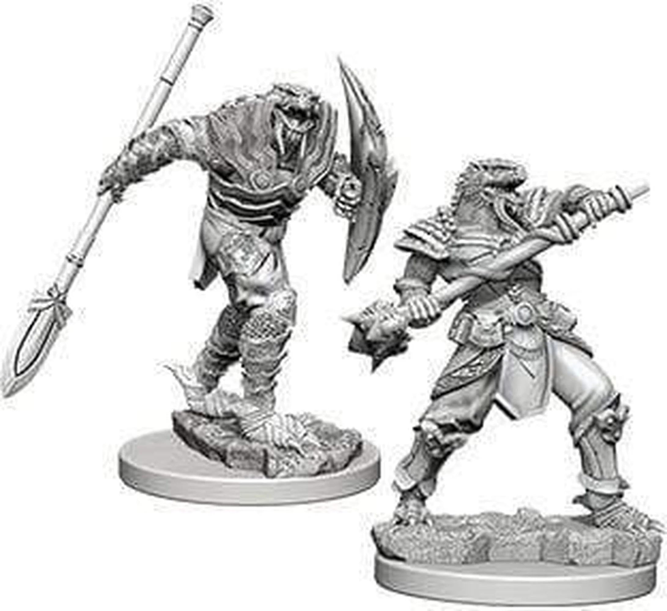 D&D Nolzur's Marvelous Miniatures: Dragonborn Male Fighter with Spear