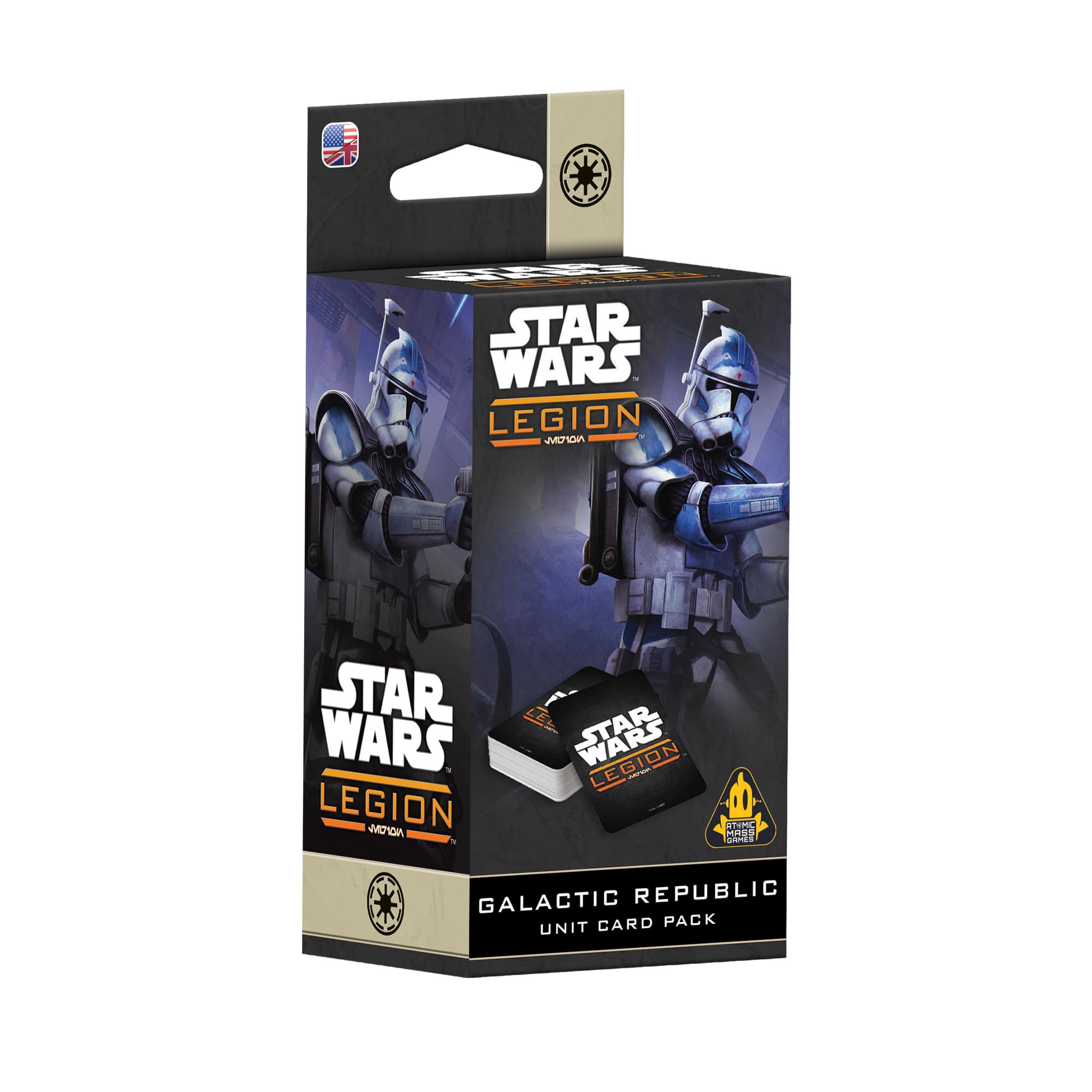 Star Wars: Legion Galactic Republic Card Pack - Tabletop Miniatures Game, Strategy Game for Kids and Adults, Ages 14+, 2 Players, 3 Hour Playtime, Made by Atomic Mass Games