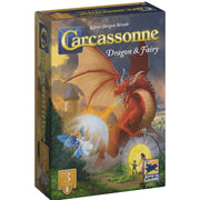 Hans Im Gluck Carcassonne: Dragon & Fairy Board Game Expansion - Add Magical Creatures, Portals & Strategy, Family Fun for Kids & Adults, Ages 8+, 2-5 Players, 45 Minute Playtime