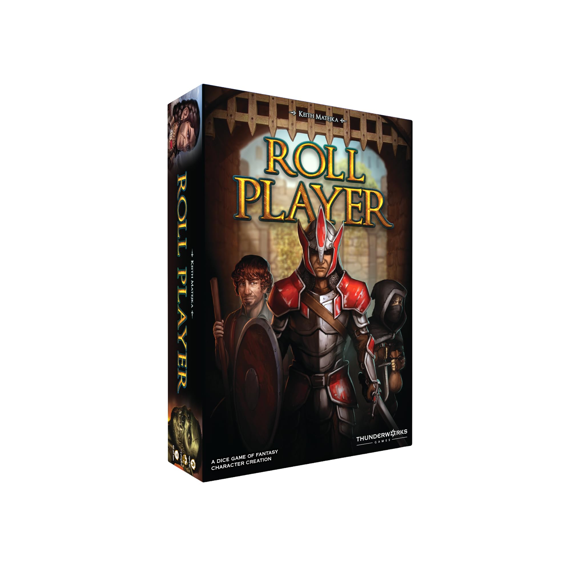Roll Player Board Game | Dice Game of Fantasy Character Creation | Competitive Strategy Drafting & Dice Placement | Adults & Family Game | 60-90 Minutes for 1-4 Players by Thunderworks Games