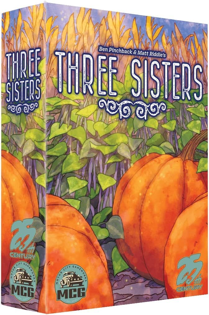 25th Century Games Three Sisters, A Strategic Roll and Write Board Game About Gardening for Ages 14+ and 2 to 4 Players - Perfect for Game Night