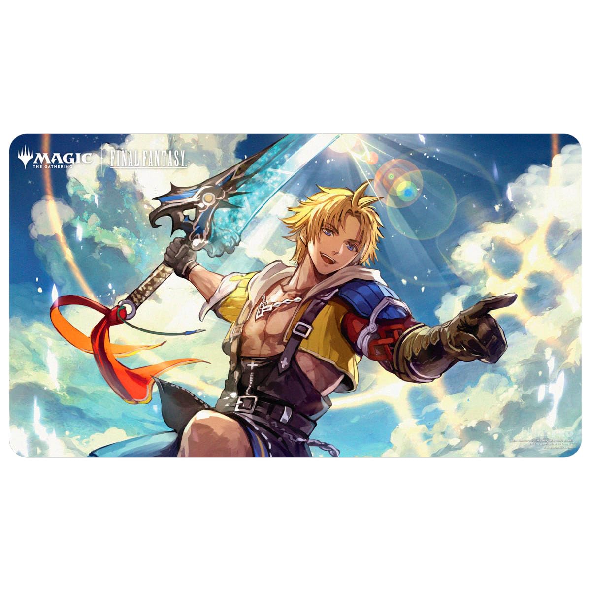 Ultra PRO - Final Fantasy x Universes Beyond Tidus (Commander) Playmat for Magic: The Gathering | Card Game Playmat, Final Fantasy Collectibles, Desk Mat Mousepad