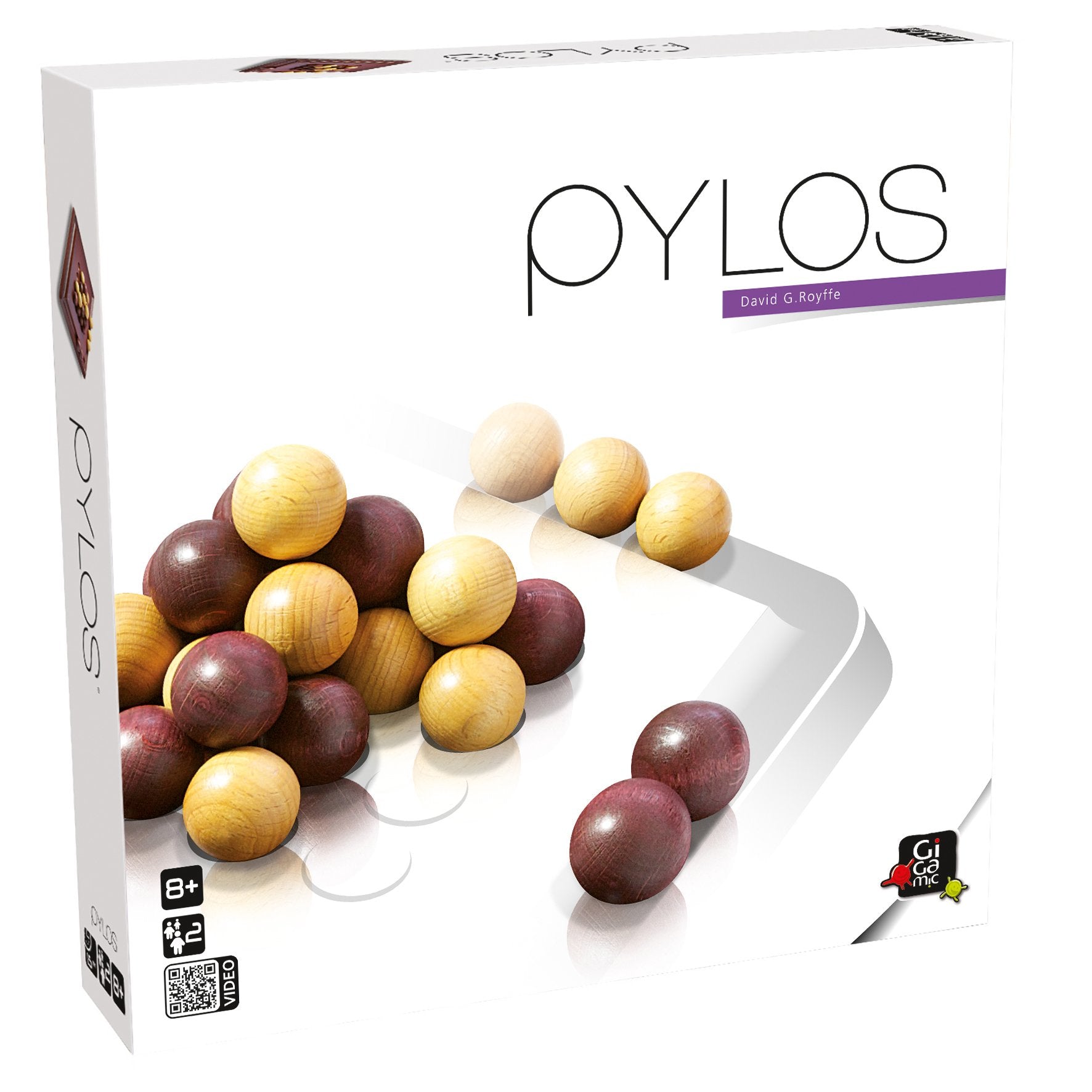 Pylos | Wooden Abstract Strategy Board Game for Kids and Adults | Compete to Stack The Final Ball on The 3D Puzzle Pyramid | Award-Winning Family Game Night Favorite | Ages 8+ | 2 Players | 15 Min