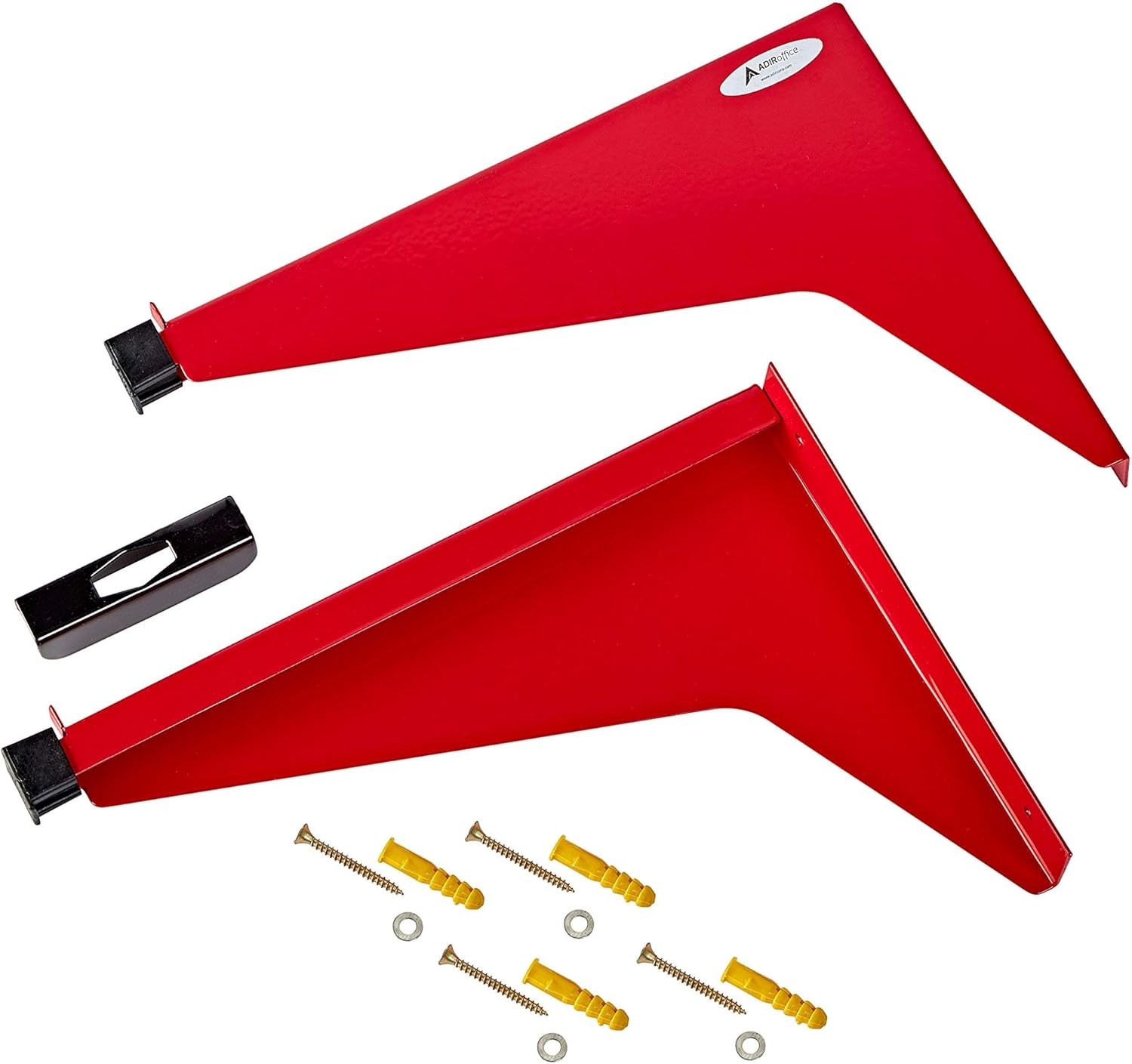 Drop Lift Wall Rack for Blueprints, Red (2 pack)
