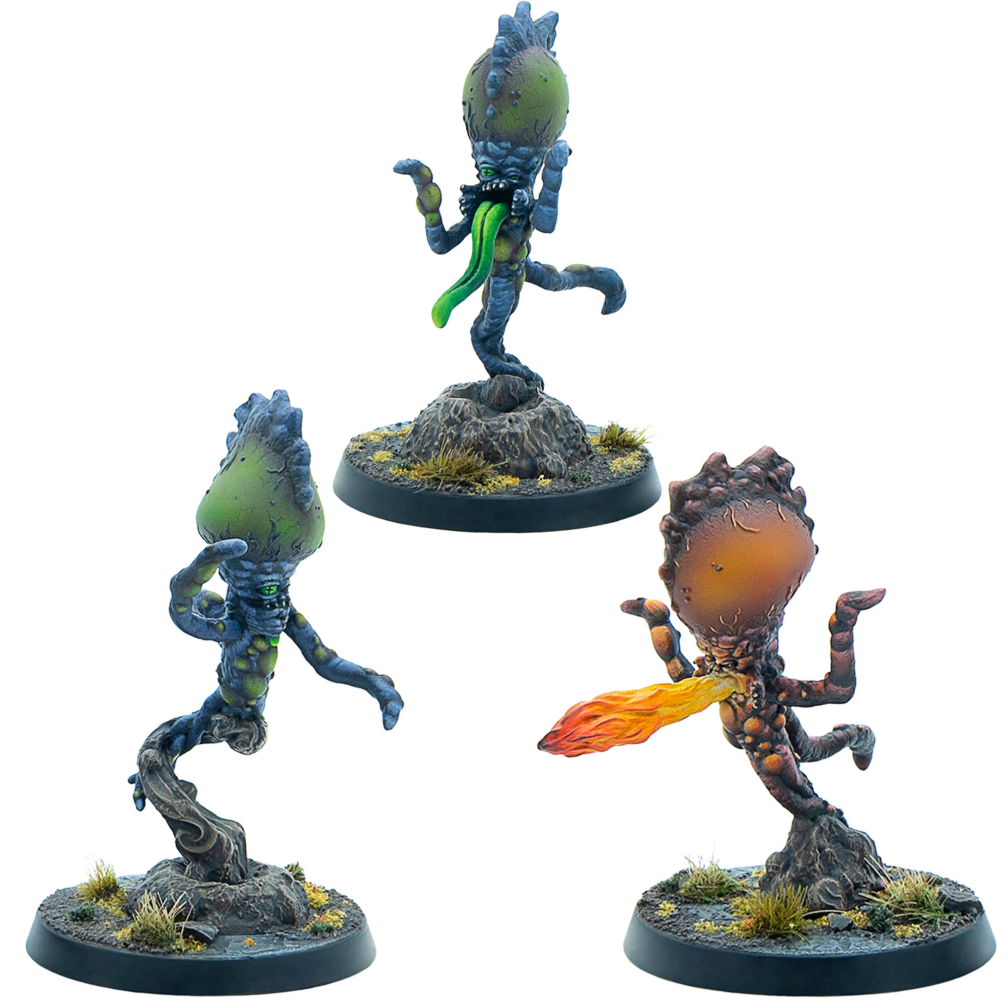 Modiphius Entertainment: Fallout: Miniatures - Super Mutant - Floaters - 3 Resin Figures, Unpainted & Unassembled, RPG, Wilds of Appalachia, Licensed