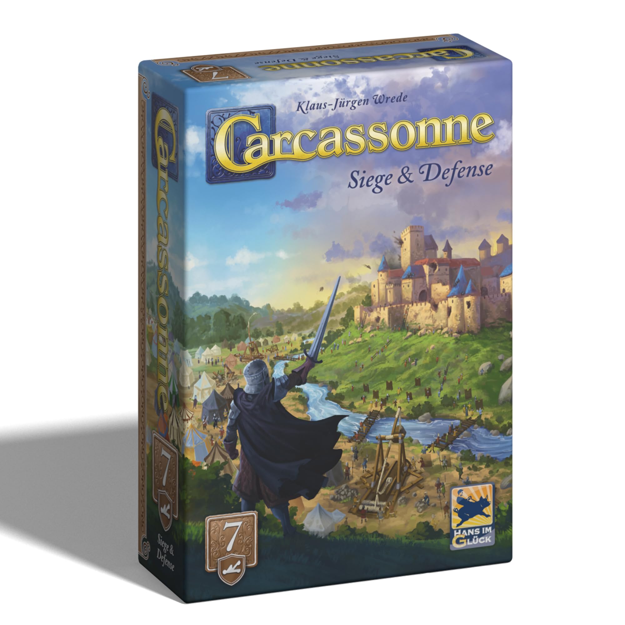 Hans Im Gluck Carcassonne: Siege & Defense Board Game Expansion - Add Fortresses, Catapults & New City Challenges, Family Fun for Kids & Adults, Ages 8+, 2-5 Players, 45 Minute Playtime