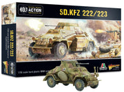 Warlord Games Bolt Action WWII Sd. Kfz 222/223 Armored Car 1:56 Military Table Top Wargaming Plastic Model Kit 402012029