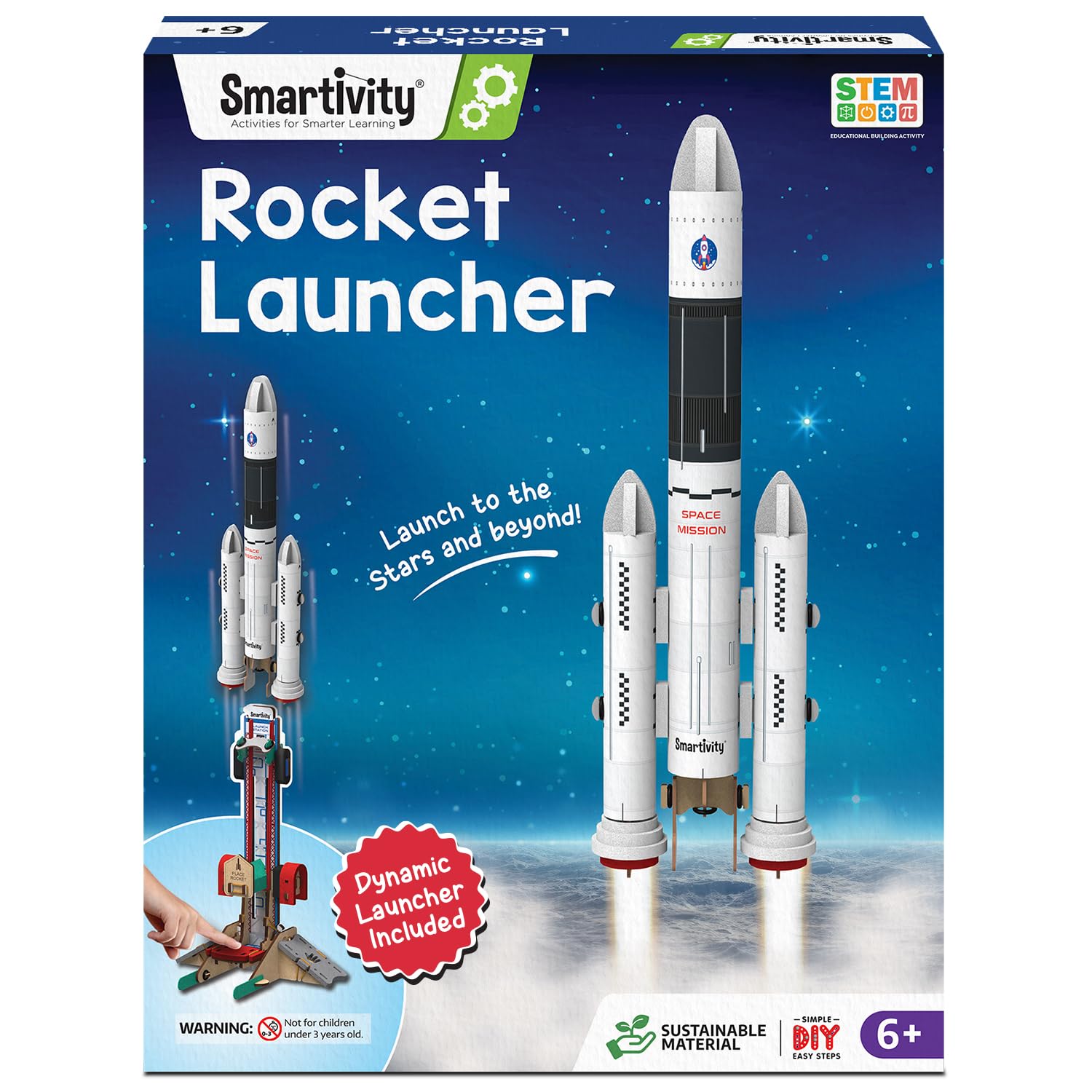 Smartivity Rocket Launcher STEM Kit for Ages 6-12 Years | Build Your Own Rocket with Launcher | Birthday Gift for Smart Kids | DIY Science Toy for Boys & Girls 6,7,8,9,10,11,12 Years Old