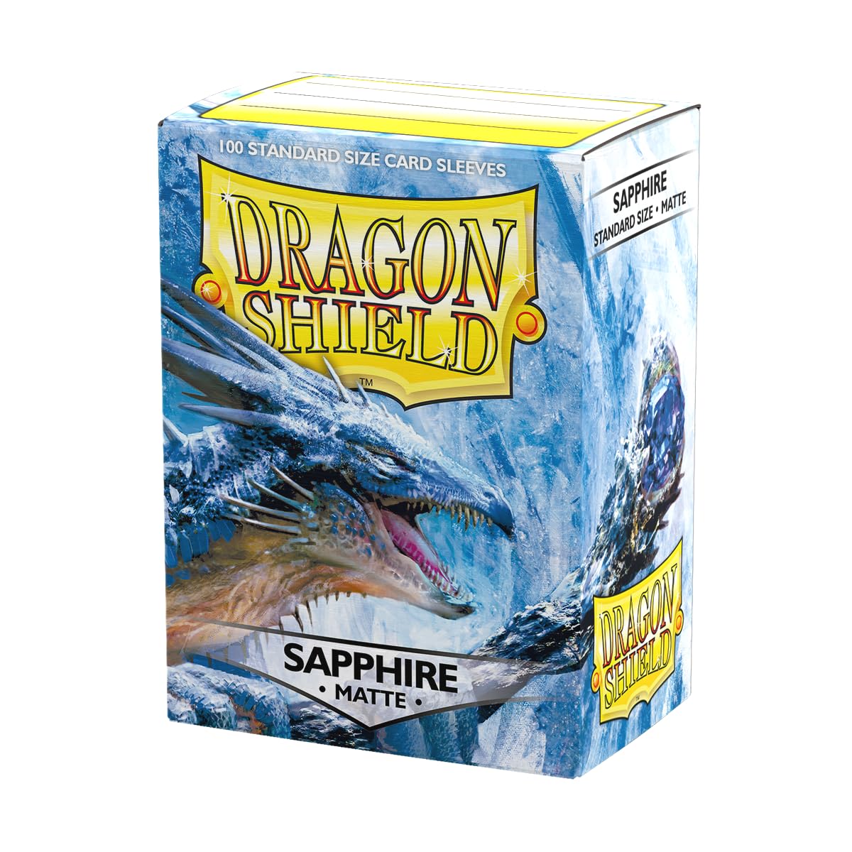 Dragon Shield | Standard Size Card Matte Sleeves | 100 CT - Smooth & Tough Premium TCG Sleeves - Compatible with Pokemon, Flesh & Blood, One Piece & Magic The Gathering | Sapphire Matte