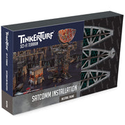 TinkerTurf Sci-Fi Terrain: SatComm Installation, Neutral Theme, Sturdy, Affordable, Great-Looking Full-Color Terrain, Quick and Easy to Assemble, Virtually Limitless Setups