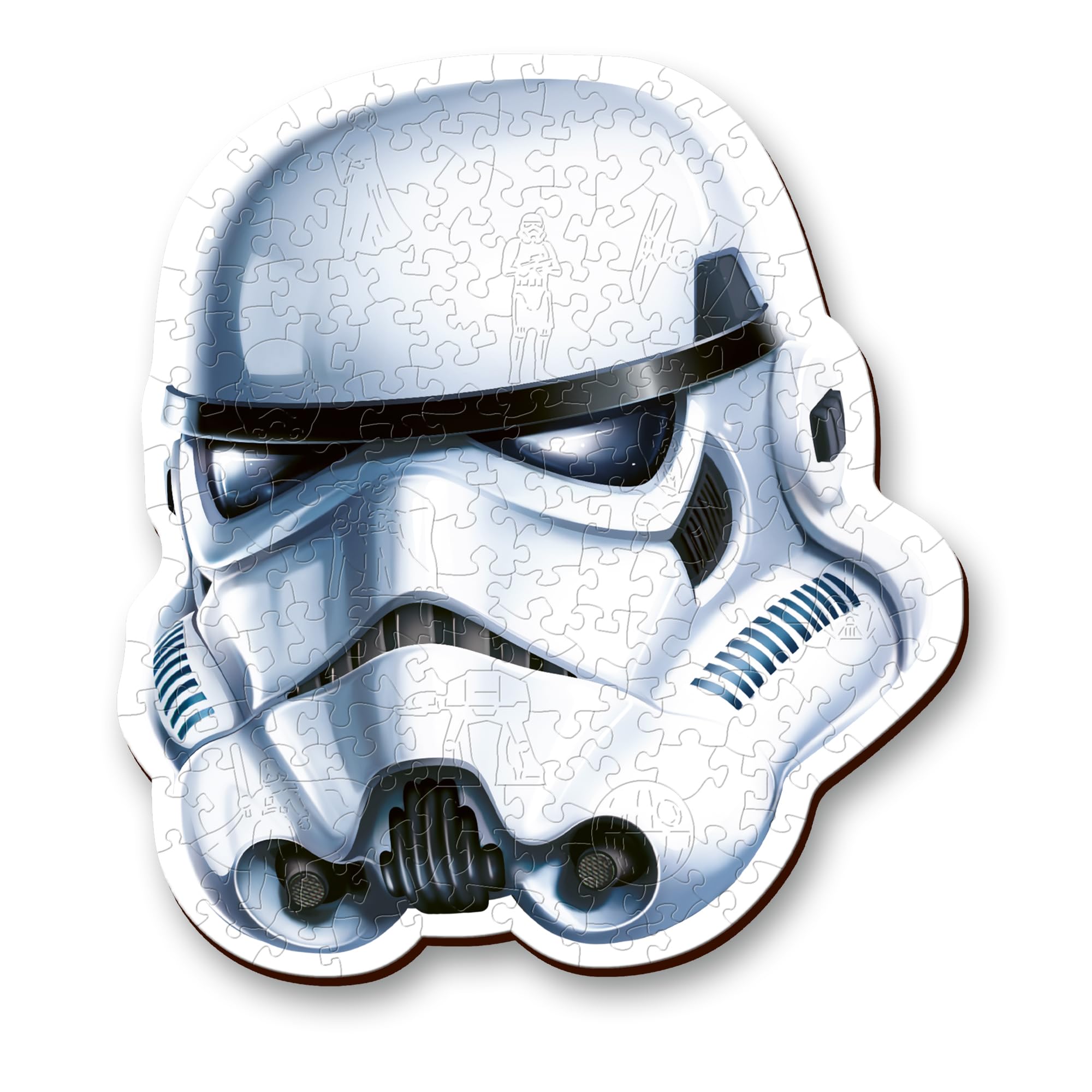 Trefl Star Wars Wood Craft 160 Piece Jigsaw Puzzle Stormtrooper's Helmet Irregular Shapes, 10 Special Puzzles, Modern Premium Puzzle, for Adults and Children from 14 Years Old