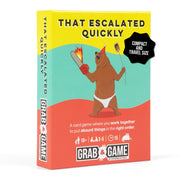 Exploding Kittens That Escalated Quickly Grab & Game 3-5 Players - Ages 10+ - 15 Minutes to Play - Travel Sized Card Game - Party & Family Card Games for Kid & Adults