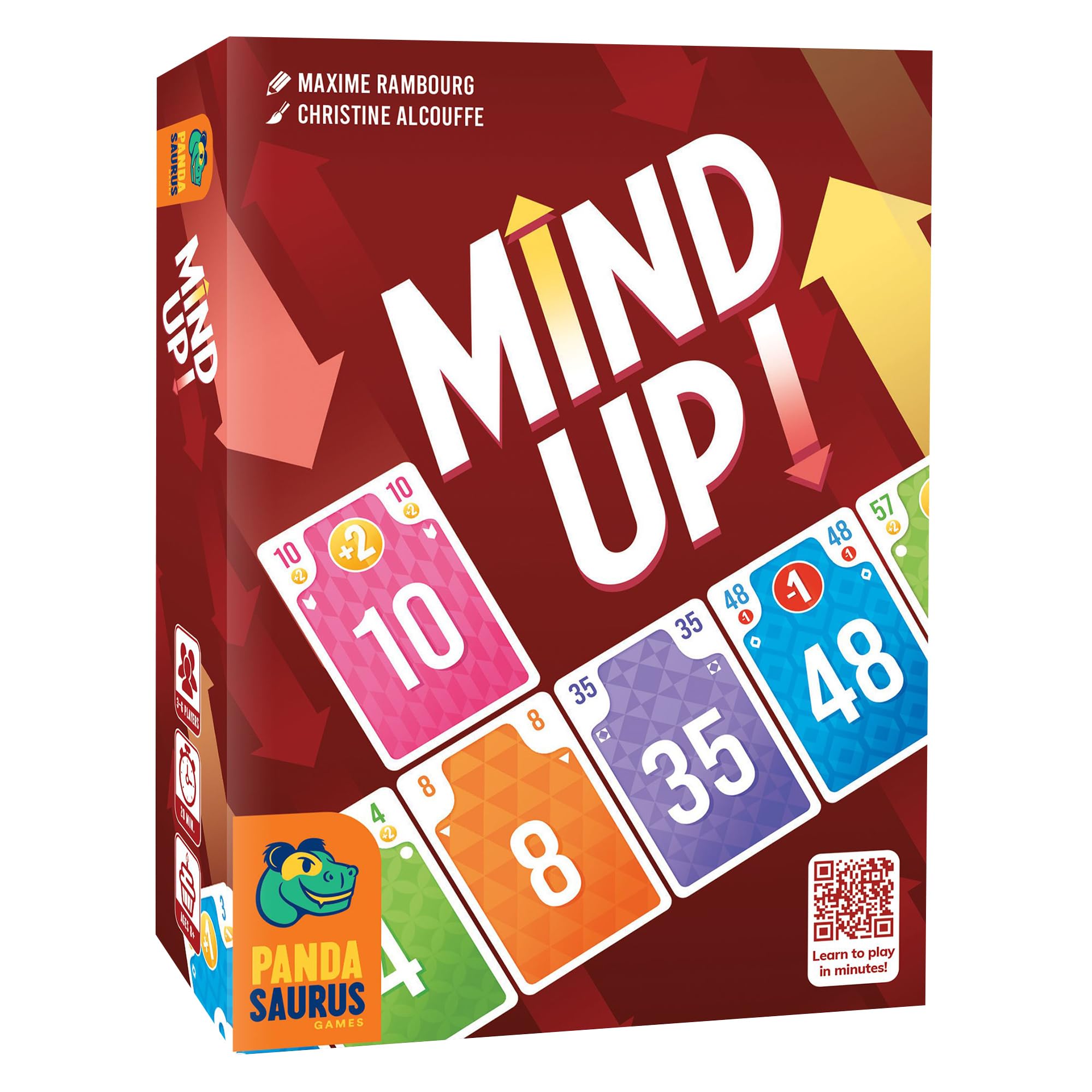 Mind Up! Card Game - Strategic Tableau Building, Simultaneous Play, Fun Family Game for Kids & Adults, Ages 8+, 3-6 Players, 15-20 Min Playtime, Made by Pandasaurus Games