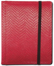 Legion Supplies BN4DHR Red 4-Pocket Dragon Hide Binder