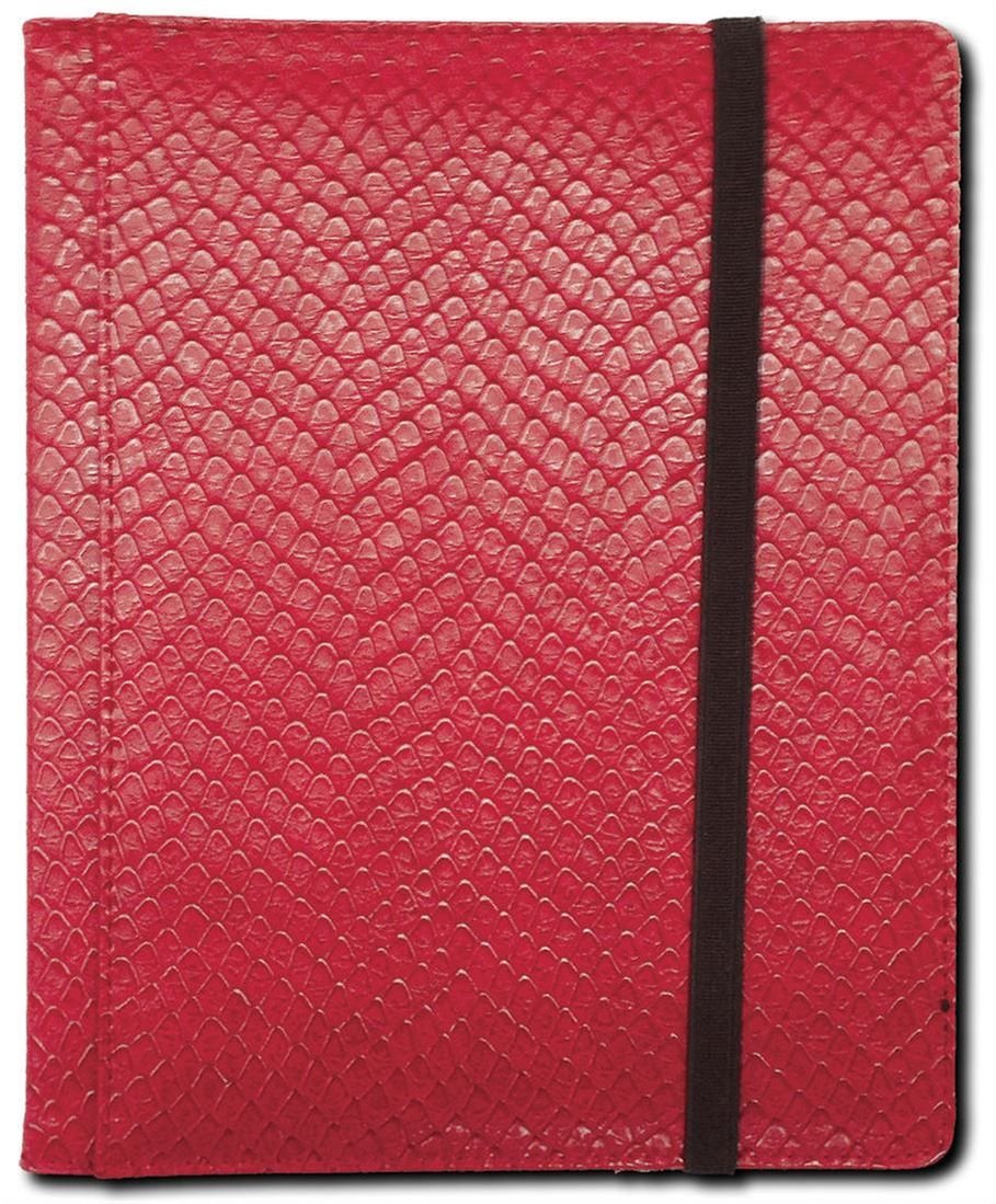 Legion Supplies BN4DHR Red 4-Pocket Dragon Hide Binder