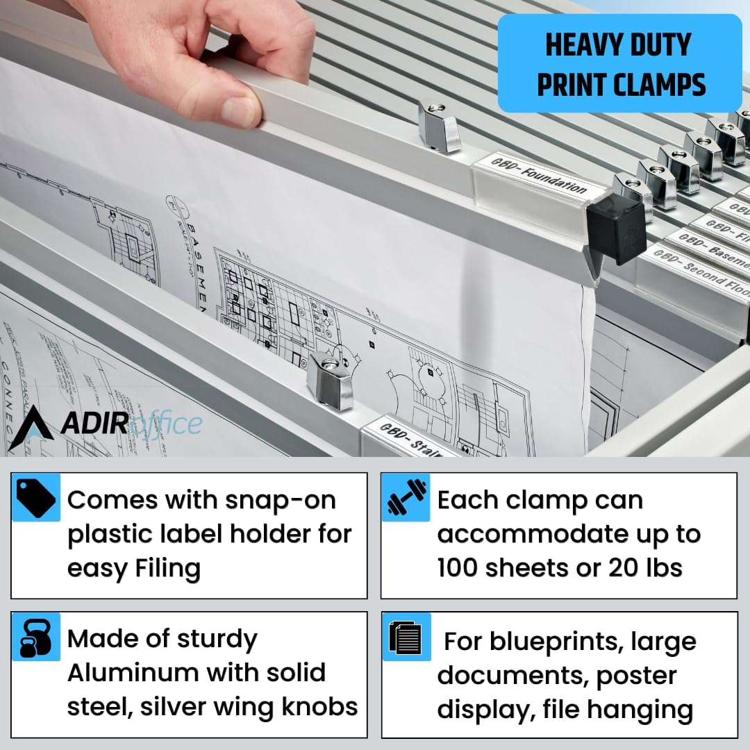 30 in. Aluminum Hanging Clamps (6 Pack)