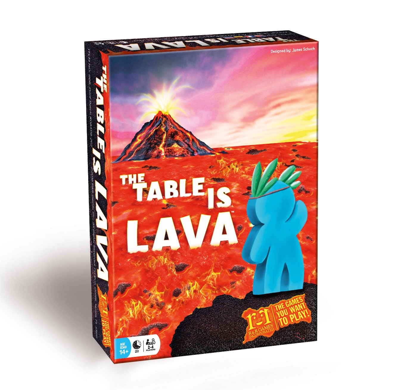 R&R Games The Table is Lava, Family Game for Adults and Kids, Card Game for Game Night
