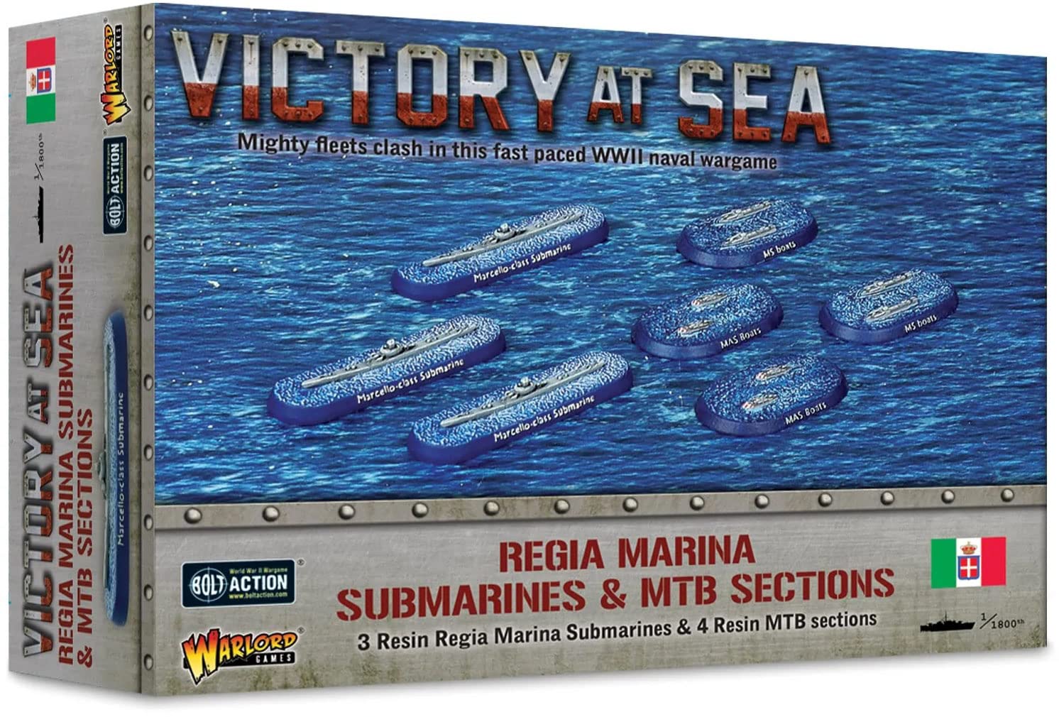 Warlord Games Victory at Sea - Regia Marina Submarines & MTB Sections