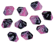 d10 Clamshell Gemini Black and Pink with White (10)