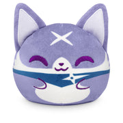 TeeTurtle Reversible Capcom Palamute Plushie 4-Inch Two-Sided Flip Plush Toy with Embroidered Details Cute Mini Collectible Plush for Kids, Teens, and Adults