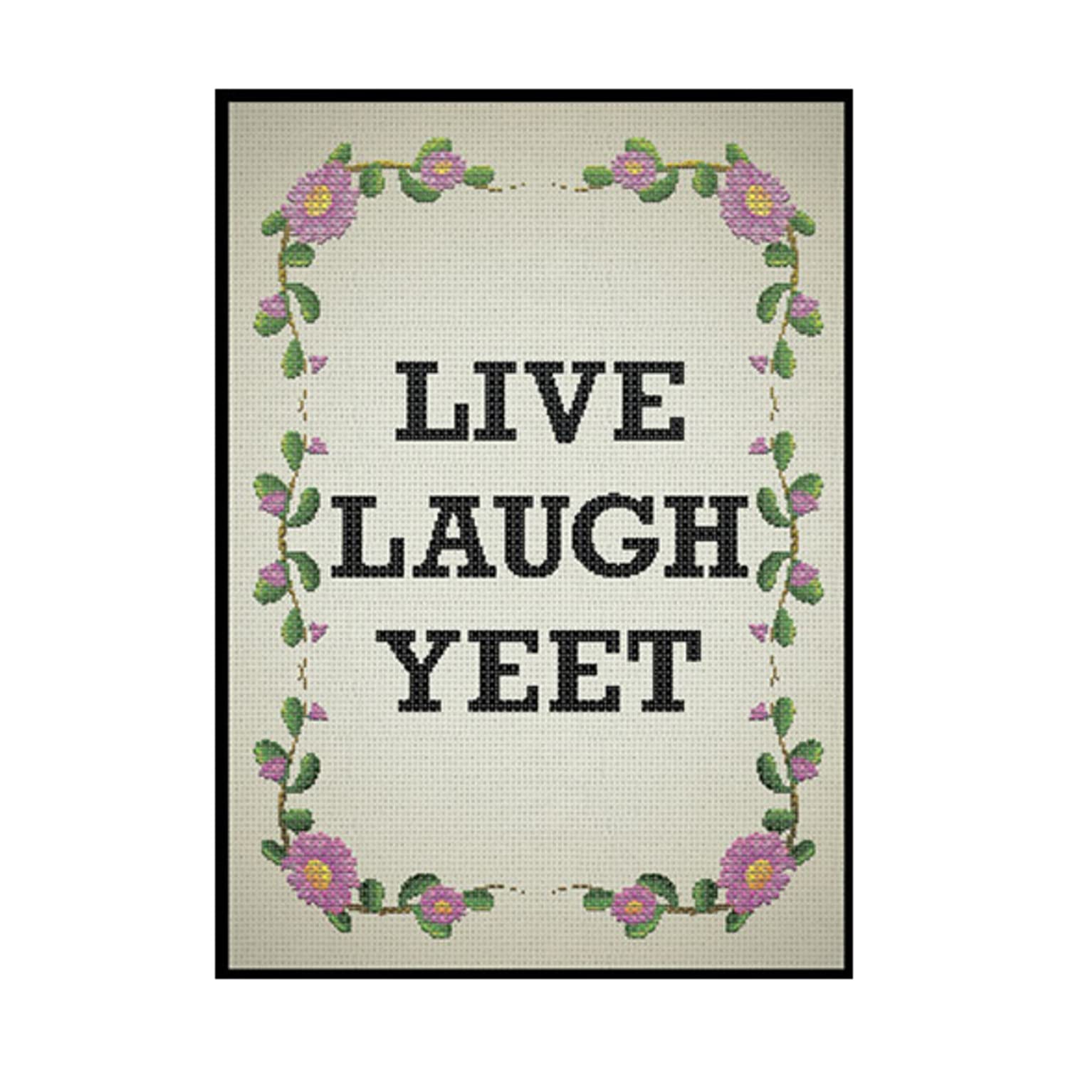 Legion 50 MTG Standard Card Sleeves Deck Protector - Live Laugh Yeet
