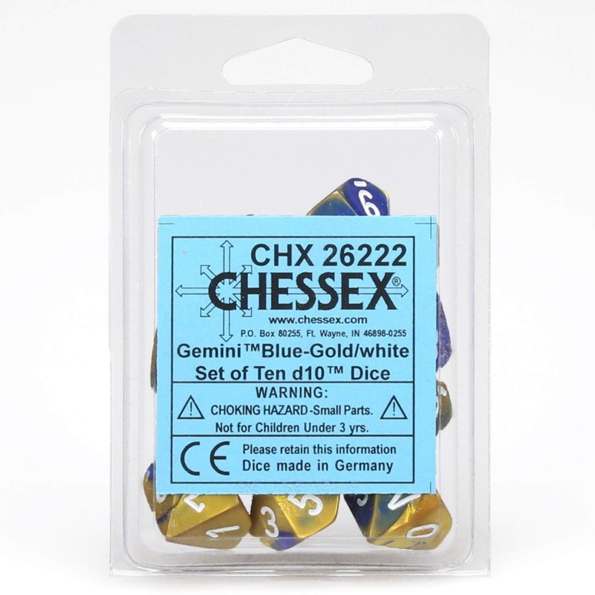 d10 Clamshell Gemini Blue and Gold with White (10)