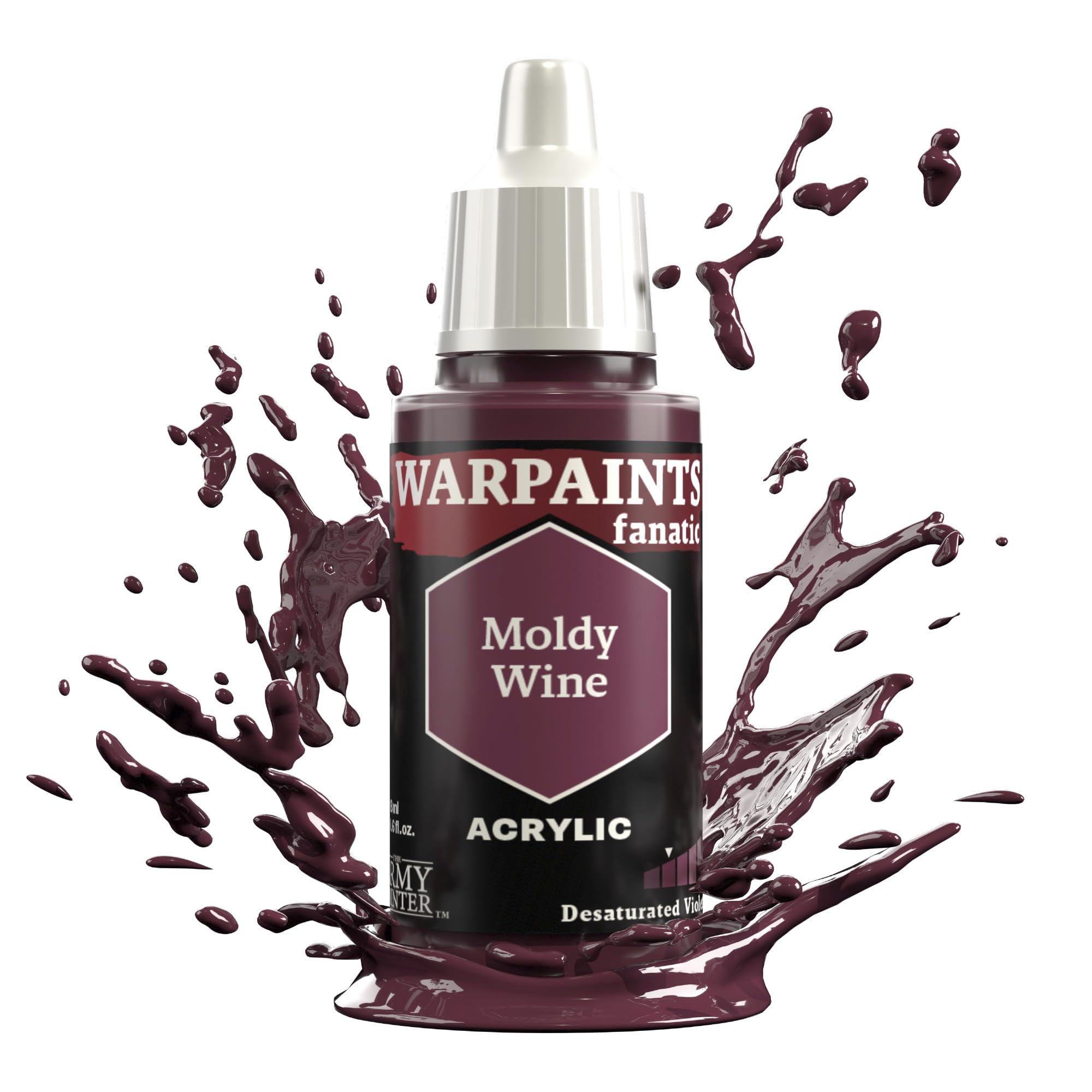The Army Painter Pinks & Purples Warpaints Fanatic 18ml Acrylic Paints (Moldy Wine)