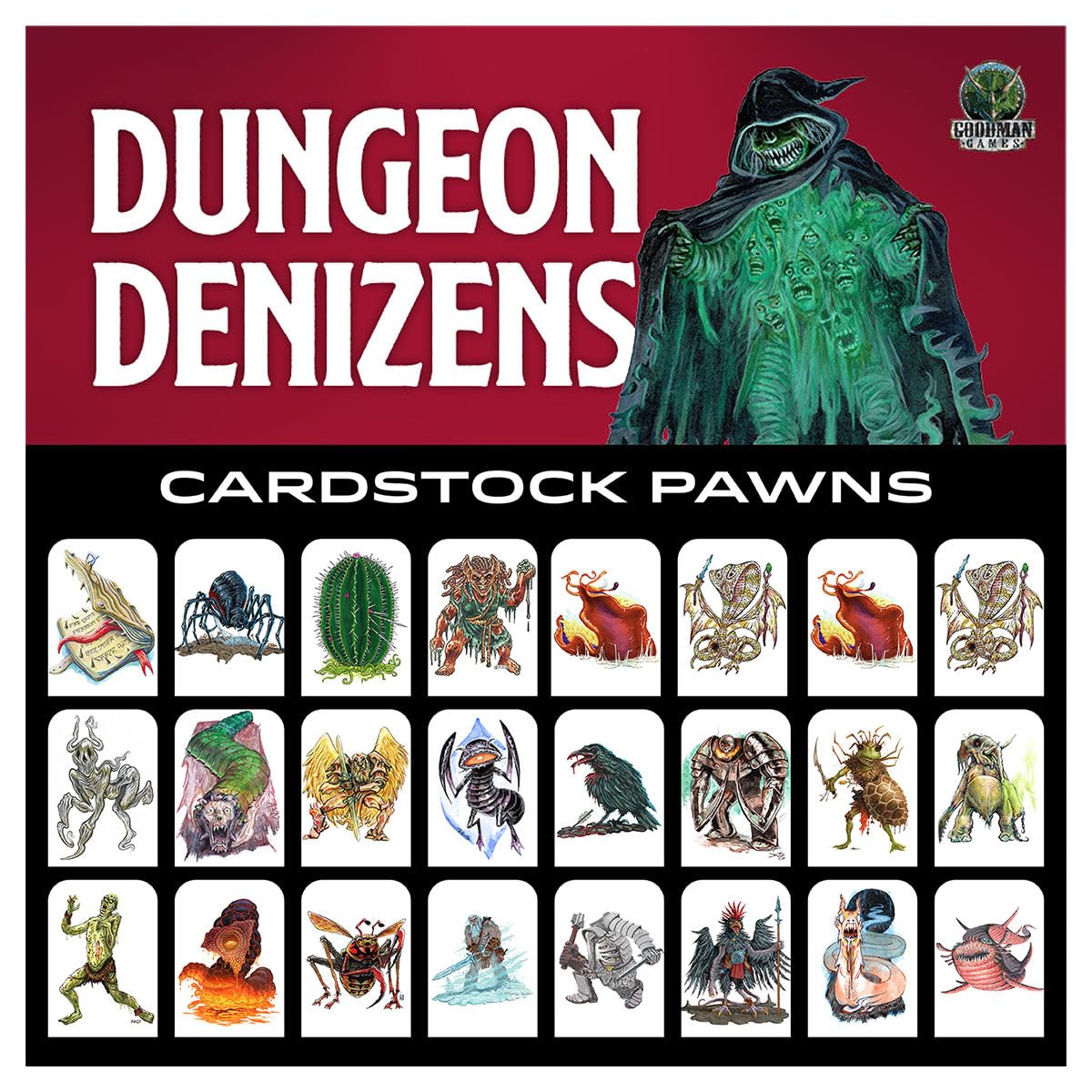 System Neutral Dungeon Denizens Cardstock Pawns