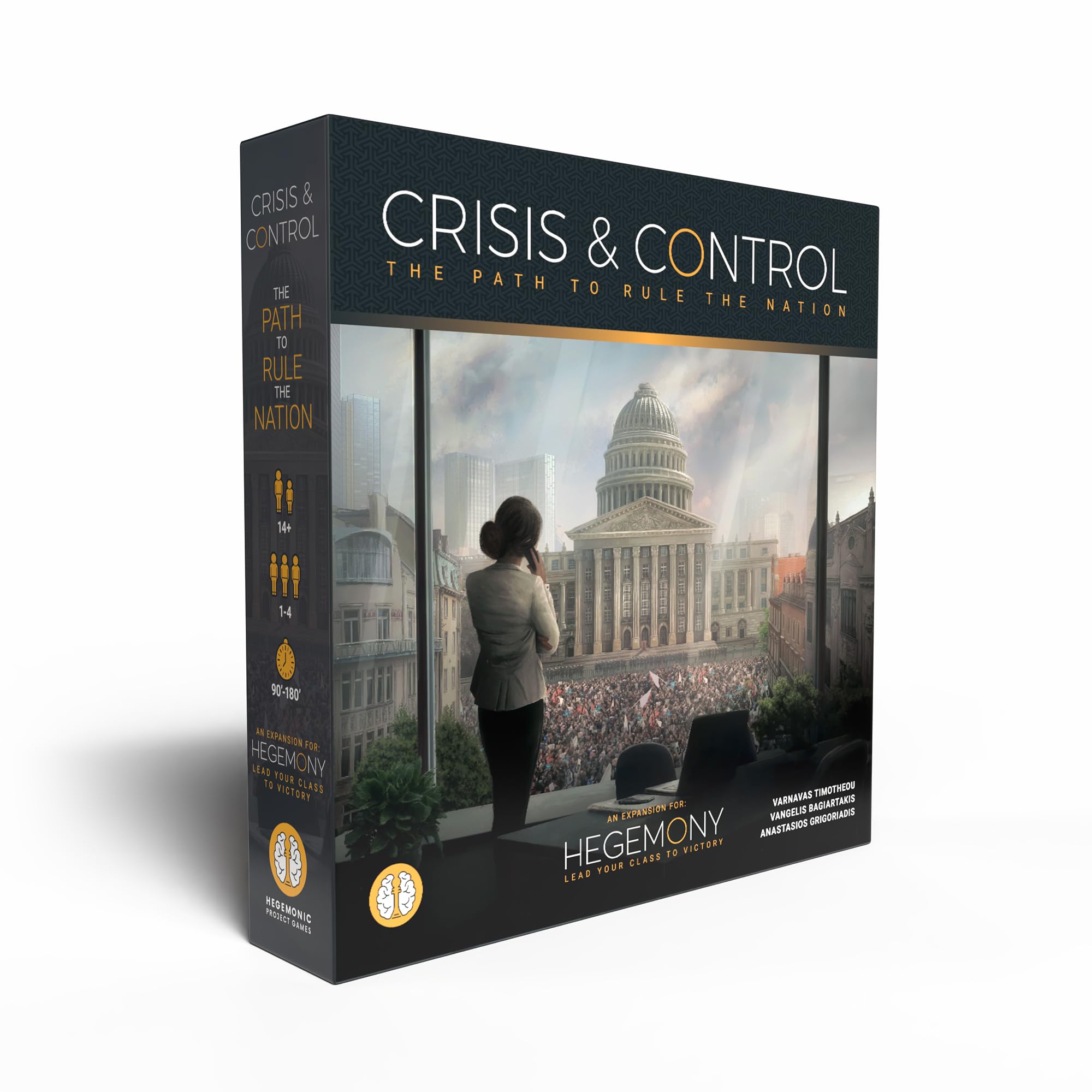 Hegemony: Crisis & Control Expansion - Add New Automas & Modules, Solo Play, Unique Asymmetric Card Driven Game Board Game, Ages 14+, 1-4 Players
