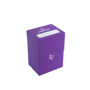 Gamegenic Deck Holder 80+ Casual Deck Box | Double-Sleeved Card Storage with Flex Card Divider | Premium Card Game Protector | Cobra Neck Technology | Holds up to 80 Cards | Purple Color | Made