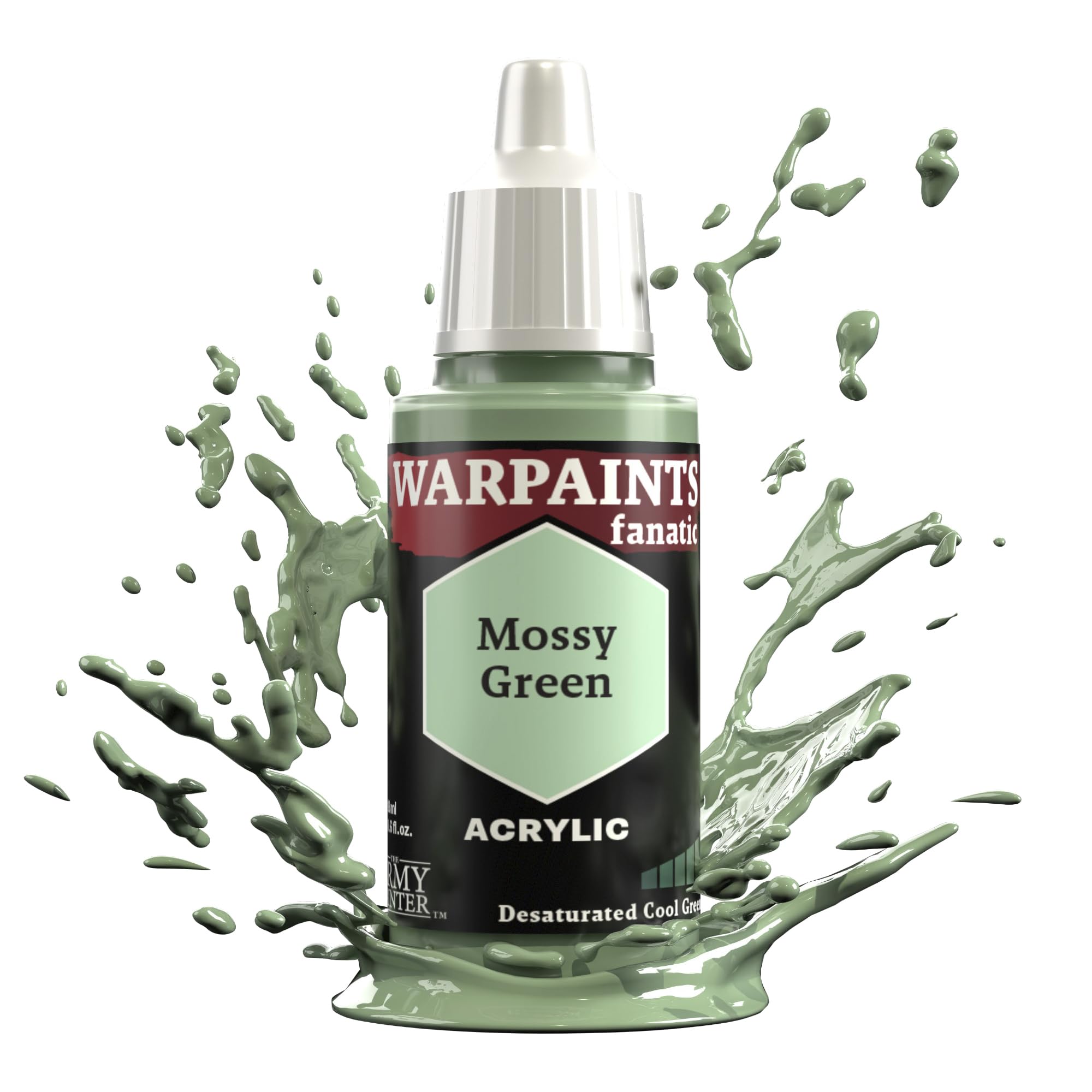 The Army Painter Greens Warpaints Fanatic 18ml Acrylic Paints (Mossy Green)