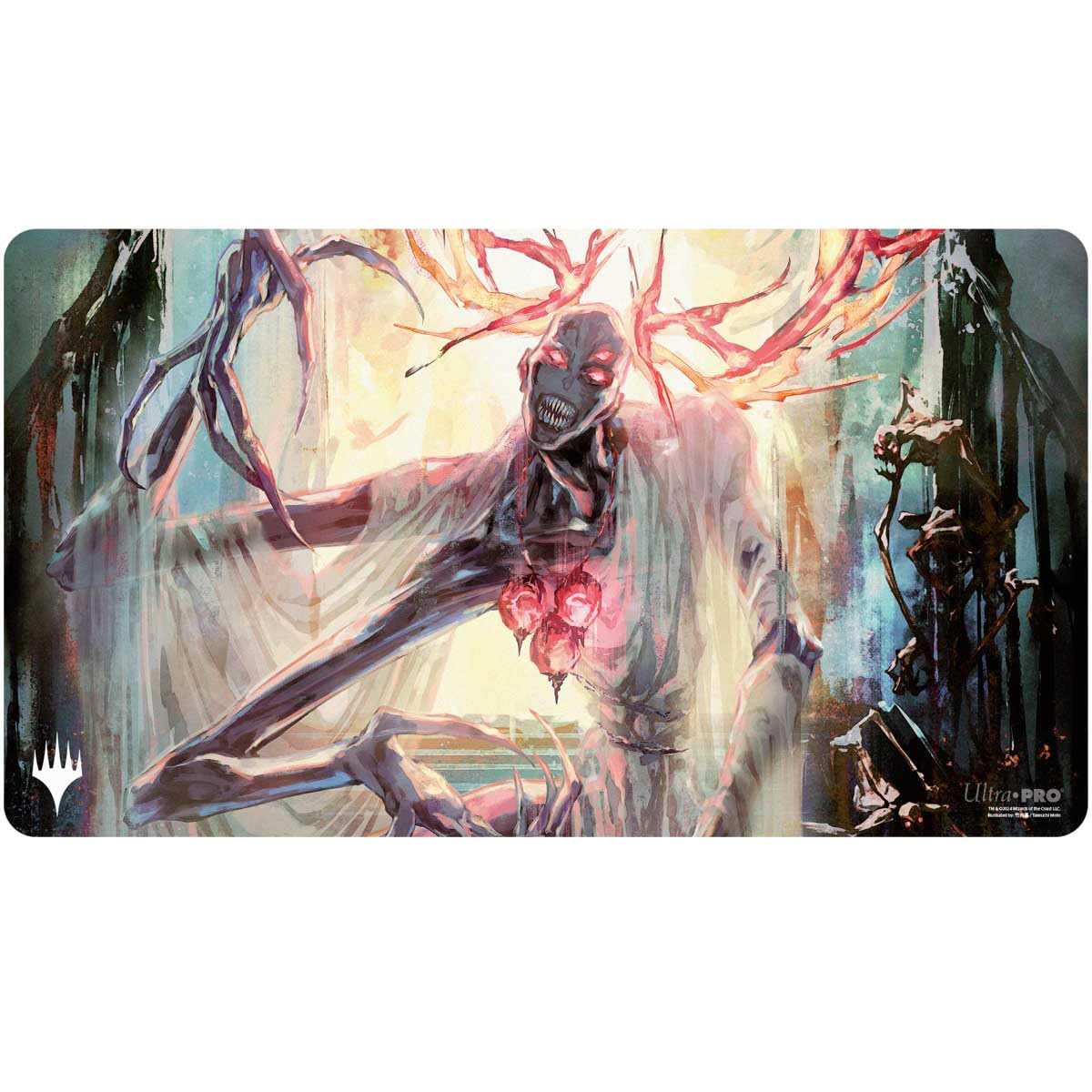 Ultra PRO - MTG Duskmourn Playmat Commander Ft. Overlord of The Mistmoors for Magic: The Gathering, Use as Mousepad, Desk Mat, Protects MTG Cards During Gameplay