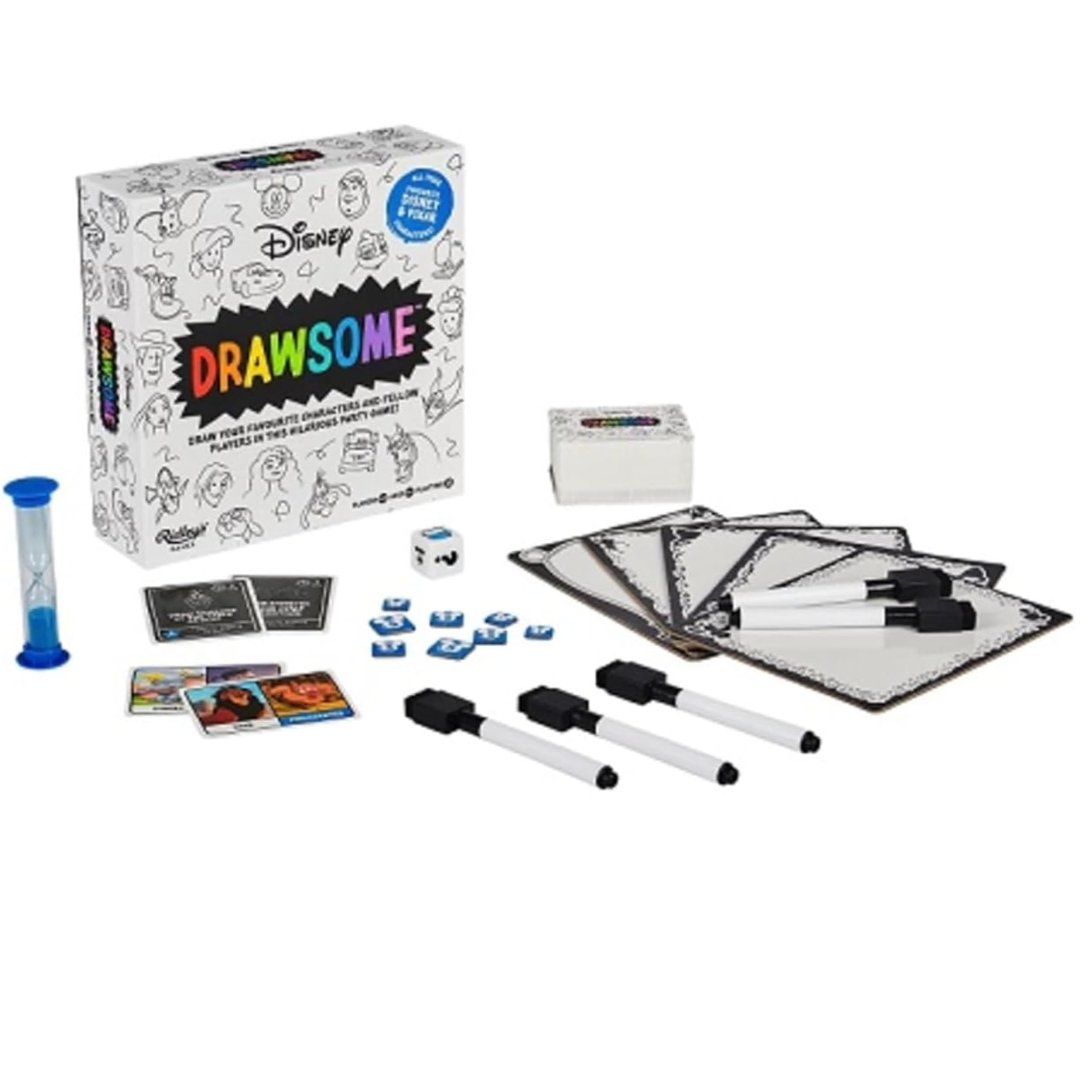 Ridley's Games: Disney Drawsome Party Game | Draw Your Favorite Disney Characters and Fellow Players in This Hilarious Party Game! | Ages 8+, 3-10 Players, 30-Minute Playtime