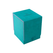 Gamegenic Squire Plus 100+ XL Convertible - Premium Storage, Holds 100+ Cards and Includes Detachable Slide Card Case, Teal/Pink Color, Made