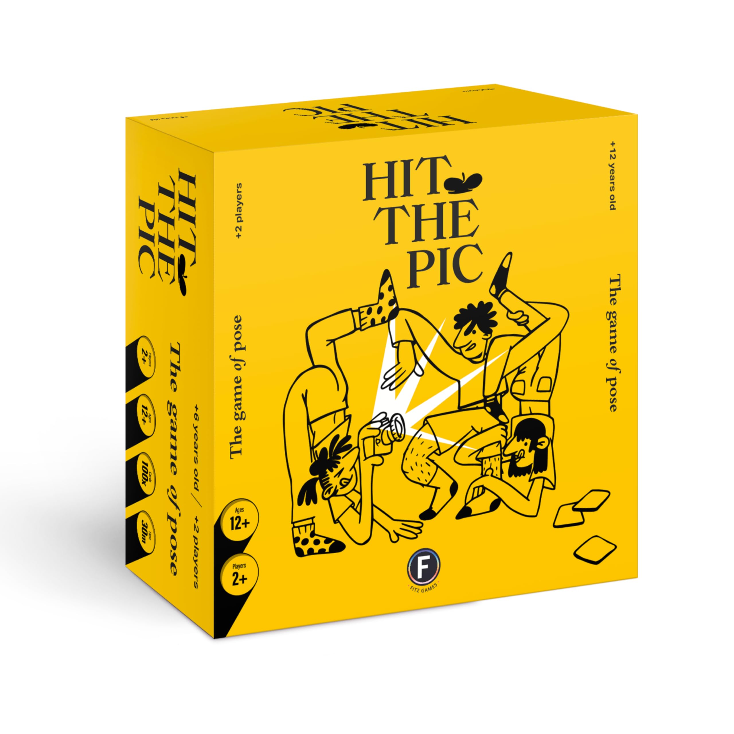 Hit The Pic Party Game - Match The Pose in Fast-Paced Team Play Using Improv and Movement, Perfect for Groups and Family Game Nights - Ages 12+, 2+ Players, 30 Minute Playtime, Made by Fitz