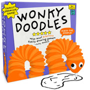 Lucky Egg Wonky Doodles – Hilarious Drawing Games for Family Game Night & Parties – Family Board Games for Adults with Wonky Doodler, 150 Word Cards & Whiteboard – Best Family Games for Ages 8+