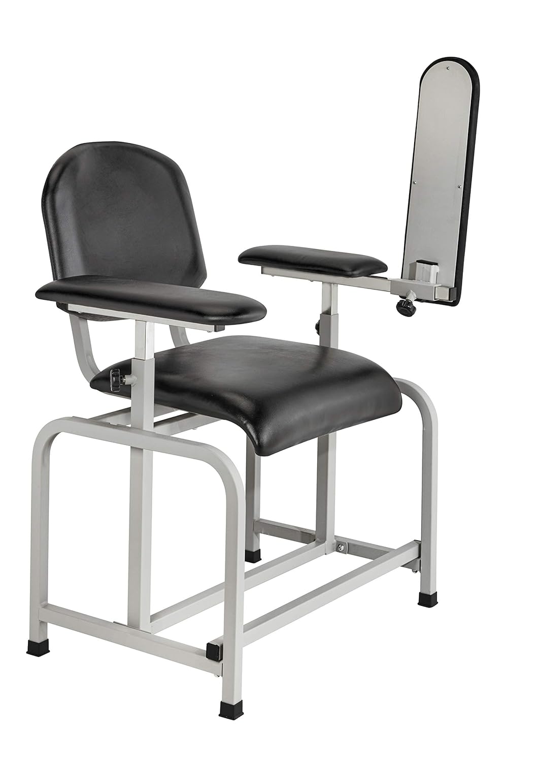Black Padded Phlebotomy Blood Drawing Chair
