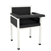 Black Luxe Upholstered Phlebotomy Blood Drawing Chair