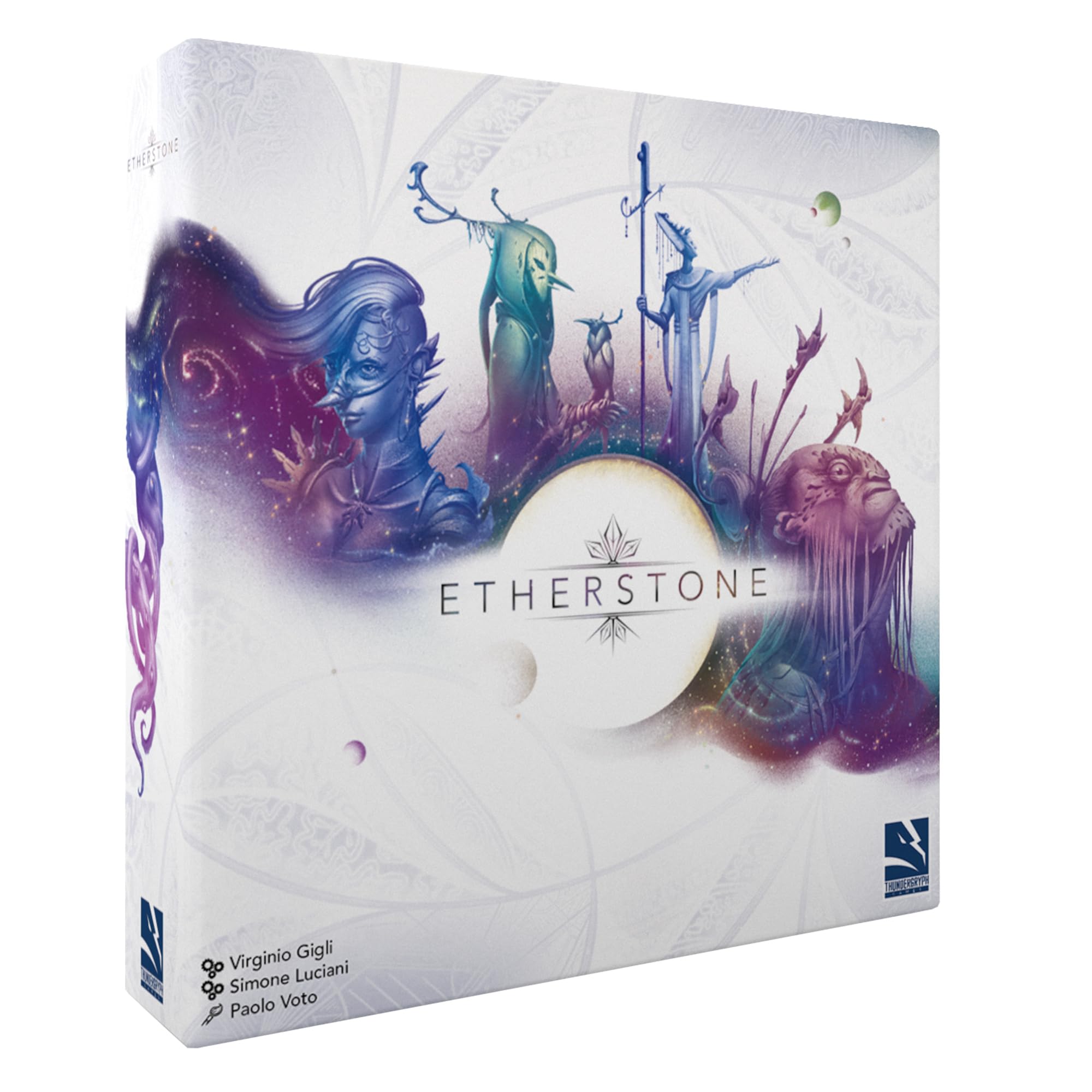 Etherstone Card Game - Evolving Strategy Game with Factions, Dice Drafting, and Unique Leaders, Fun for Kids & Adults, Ages 14+, 2-4 Players, 40-80 Minute Playtime, Made by Thundergryph Games