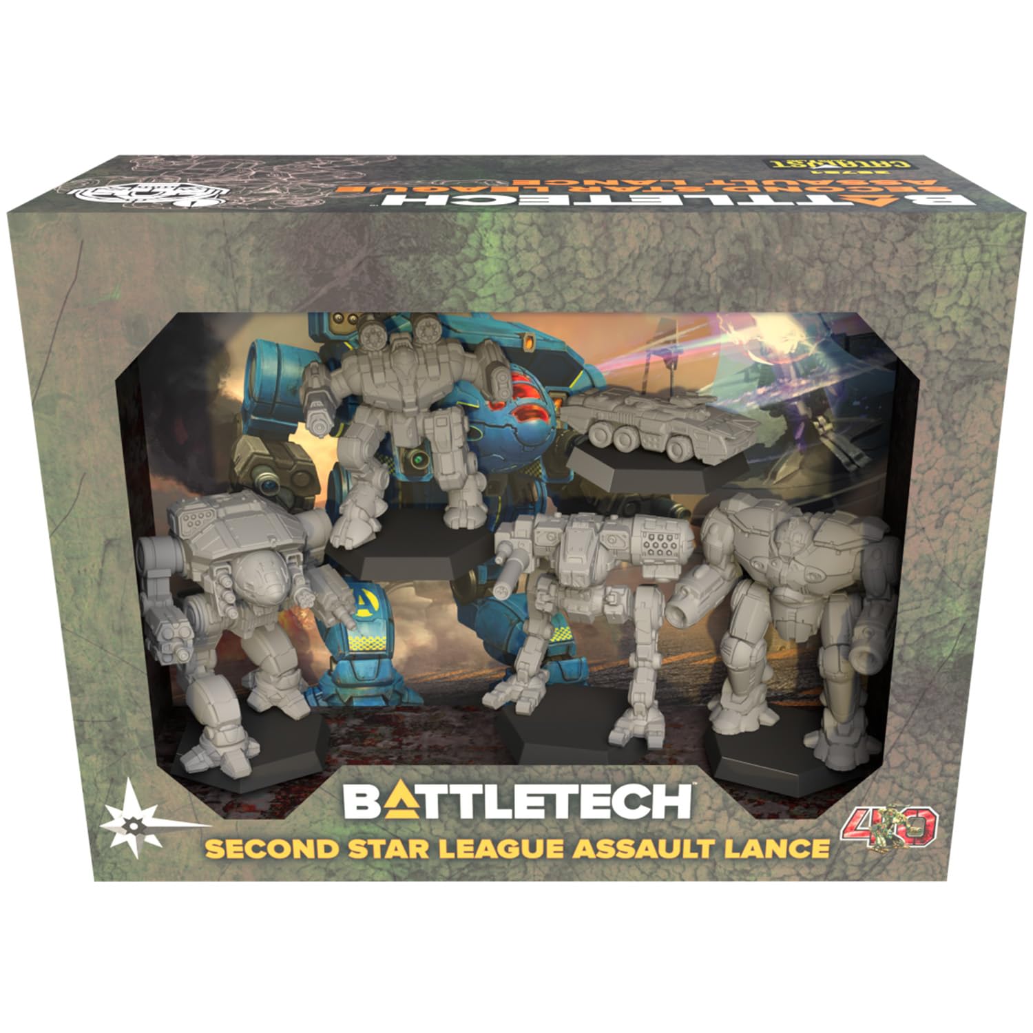 Catalyst Game Labs Second Star League Assault Lance 5 - Miniatures Board Game - for 1+ Players and Ages 14+