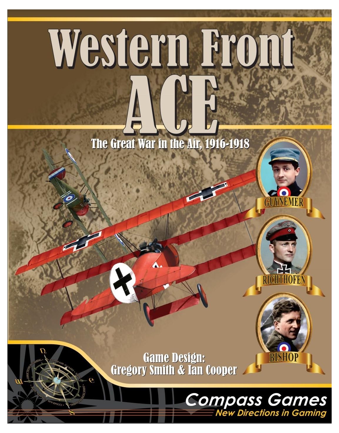 Compass Games Western Front Ace: The Great War in The Air, 1916-1918 Board Game