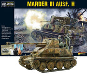 SD.KFZ 139 Marder III Tank Destroyer - 1:56 / 28mm German Army Plastic Scale Model Tank for Bolt Action by Warlord Games - Highly Detailed World War 2 Miniatures