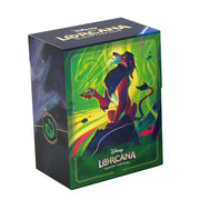 Ravensburger Disney Lorcana TCG Deck Box featuring Scar – Vengeful Lion by Dominik Mayer | Securely Stores 80 Sleeved Cards | Durable & Portable Organizer for TCG Players | Ages 8+