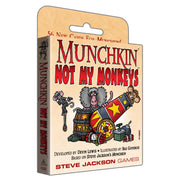 Munchkin: Not My Monkeys | Expansion Card Pack | 3–6 Players, Ages 14+, 1–2 Hours | 56 Mischievous Cards | Steve Jackson Games