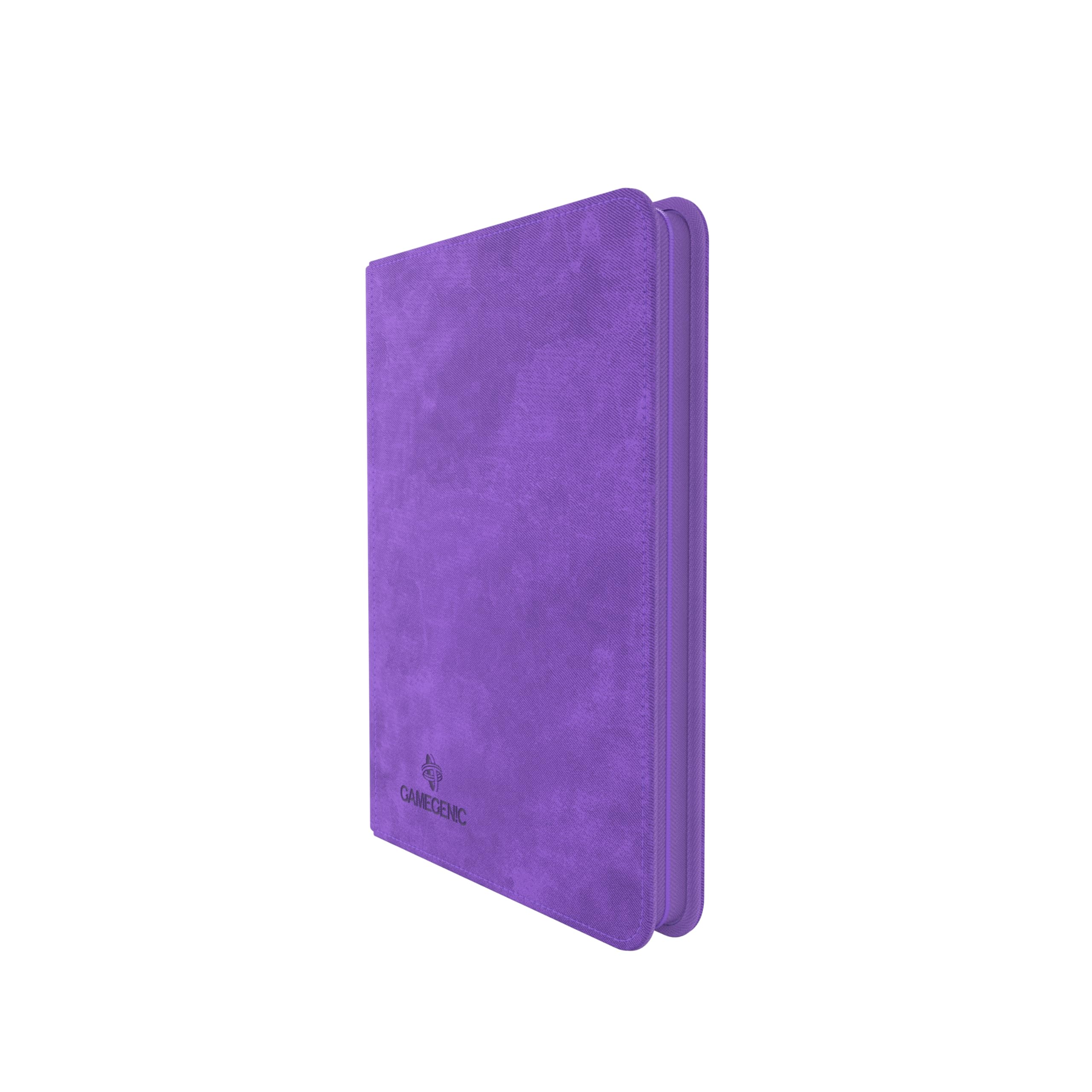 Gamegenic Zip-Up Album 8-Pocket, Organize Standard and Japanese Size Collectible Cards, Premium Card Game Protector, Holds up to 160 Cards, Ideal for Playset Collections, Purple Color