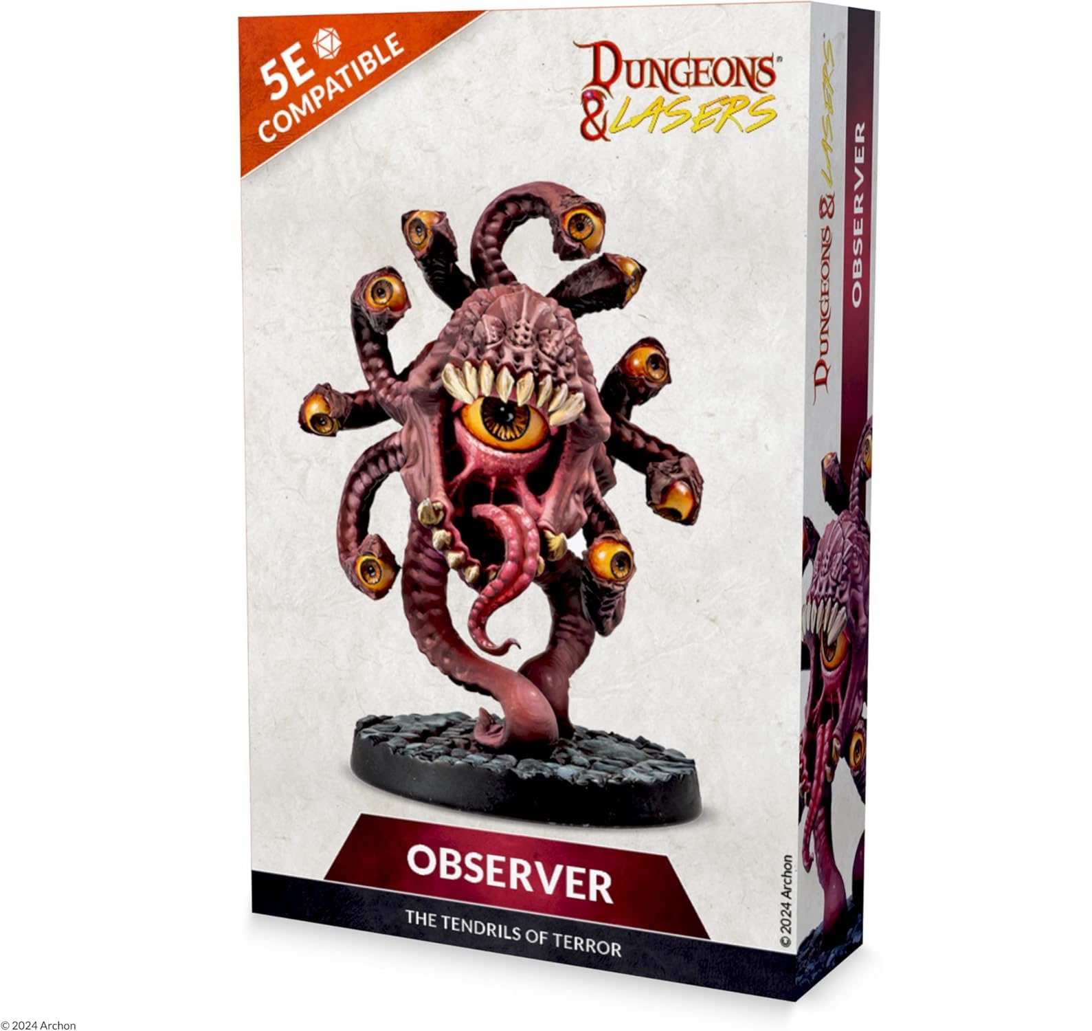 Dungeons & Lasers: Observer - 1 Detailed Large Scale Miniature - DND Figurine for Tabletop RPG Games 5E Compatible - Unpainted & Unassembled - Ages 14+