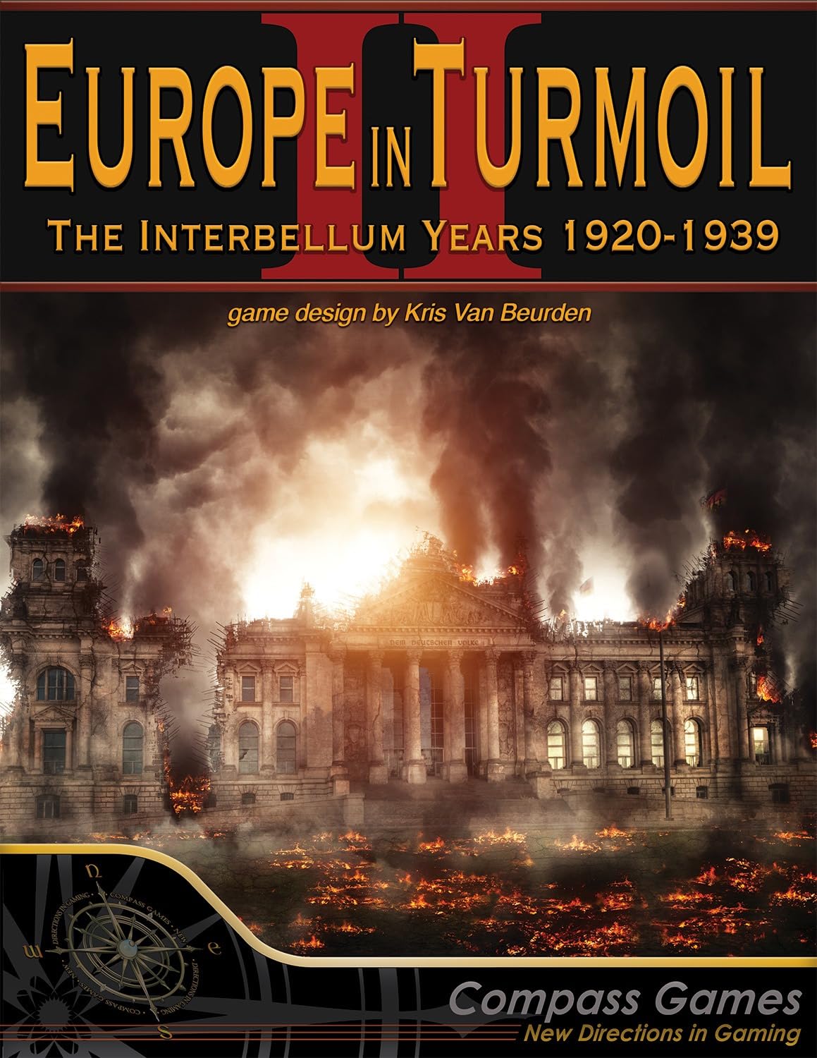 Compass Games Europe in Turmoil II: The Interbellum Years 1920-1939 Board Game